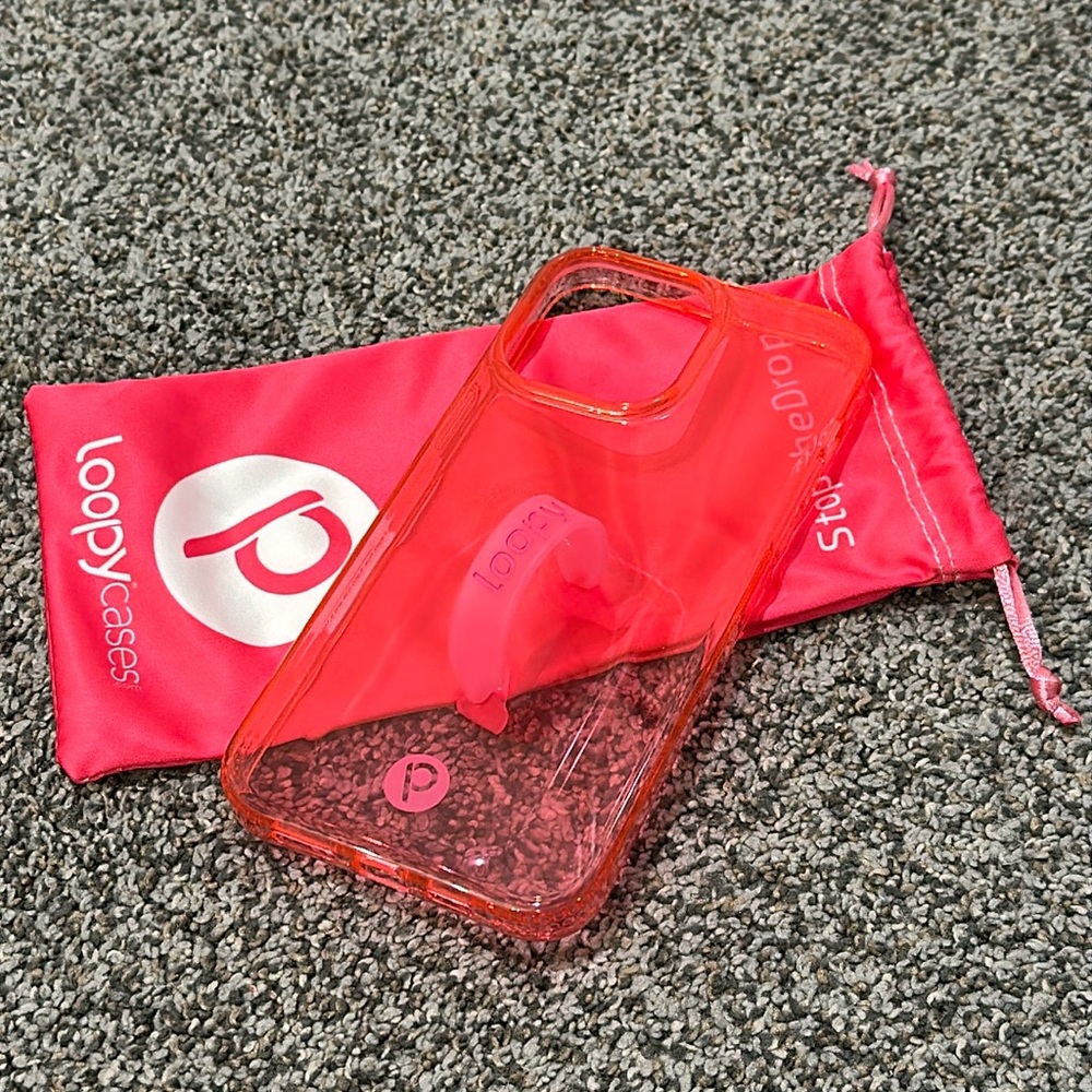Loopy Cases Neon Pink - iPhone 14 Pro Max - Lefty